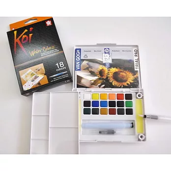 Koi塊狀水彩18色寫生組