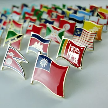 【國旗商品創意館】全世界200國旗徽章組合/胸章/胸針/別針/勳章/獎章