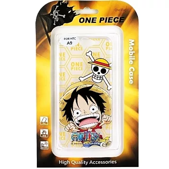 【航海王】HTC One A9 彩繪YA系列透明保護軟套魯夫