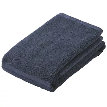 [MUJI無印良品]有機棉可剪裁柔舒面用巾/深藍深藍