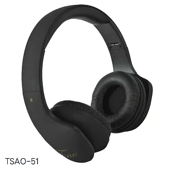 【TSAO】tsao-51 音樂藍芽耳罩式耳機 (可通話一對二)黑色