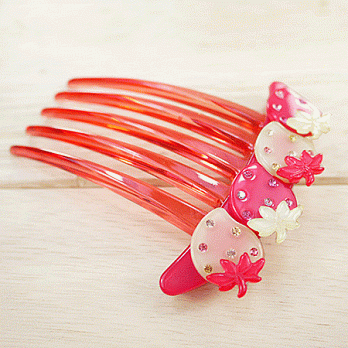 【Haface】美草莓 法國梳(粉紅色)