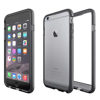 Tech21 英國超衝擊 Evo Band iPhone 6/6S Plus 防撞軟質保護邊框 - 透灰