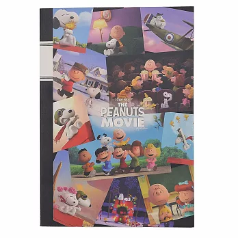 《sun-star》SNOOPY-史努比 The Peanuts Movie系列B5膠裝筆記本(集合寫真)