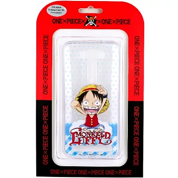 【航海王】ASUS ZenFone 2 Laser 5吋(ZE500KL) 雲朵系列 彩繪透明保護軟套魯夫