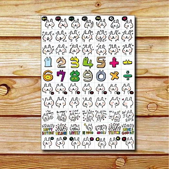 《hahahana》手帳裝飾透明貼紙|哈囉兔兔