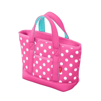 CB水玉點點系列可洗可拆保冷托特手提袋4L 玫瑰粉