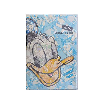 《sun-star》迪士尼2016月間手帳L(滿版漫畫唐老鴨)