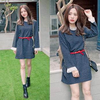 ROSE。質感優雅系荷葉領洋 黑灰系