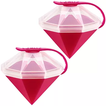 《LEKUE》鑽石冰球製冰盒2入(桃)