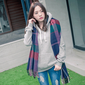 【韓國連線】。韓國 刷毛厚連帽上衣 灰系