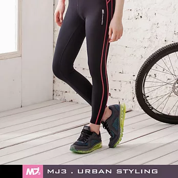 【MJ3】簡約時尚機能運動九分緊身褲-女M神秘黑