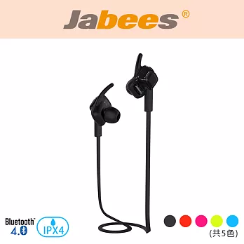 Jabeess BeatING 藍牙4.1 立體聲 運動型 耳機黑