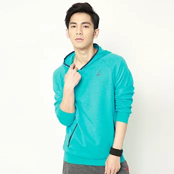 AIRWALK-拉鍊口袋連帽T2XL藍