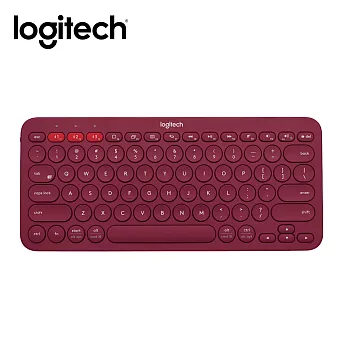 羅技 K380 跨平台藍牙鍵盤紅色