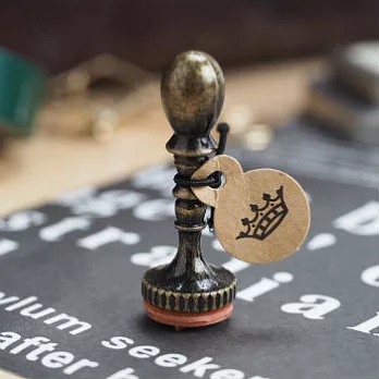 【KODOMO NO KAO】英文字母復刻印章(王冠)