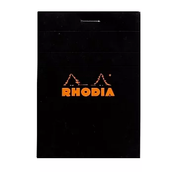 【Rhodia】Basics_N°11上翻裝訂筆記本(方眼/白內頁)(黑)(A7)