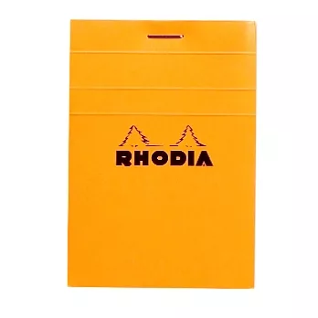 【Rhodia】Basics_N°11上翻裝訂筆記本(方眼/白內頁)(橘)(A7)