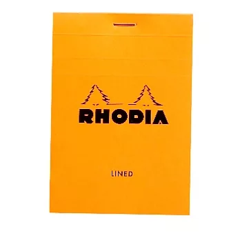 【Rhodia】Basics_N°12上翻裝訂筆記本(橫線/白內頁)(橘)(8.5x12cm)