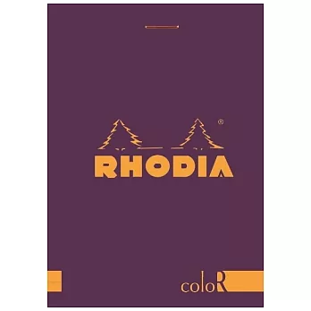 【Rhodia】Basics_N°12彩色上翻裝訂筆記本(橫線/象牙白內頁)(羅蘭紫)(8.5x12cm)