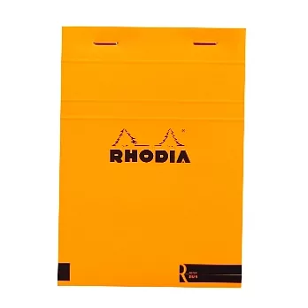 【Rhodia】Basics_N°13 Le R 撞色上翻裝訂筆記本(橫線/象牙白內頁)(外橘內黑)(A6)
