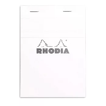 【Rhodia】Basics_N°13上翻裝訂筆記本(方眼/白內頁)(白)(A6)