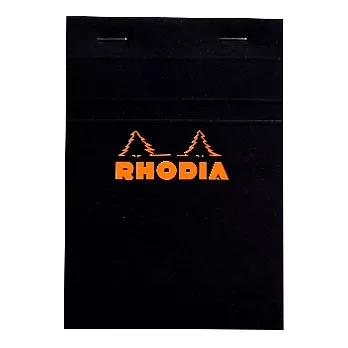 【Rhodia】Basics_N°13上翻裝訂筆記本(方眼/白內頁)(黑)(A6)