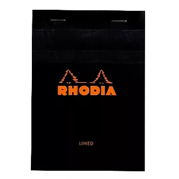 【Rhodia】Basics_N°13上翻裝訂筆記本(橫線/白內頁)(黑)(A6)