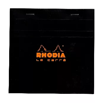 【Rhodia】Basics_N°148方形上翻裝訂筆記本(方眼/白內頁)(黑)(14.8x14.8cm)