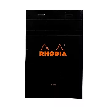 【Rhodia】Basics_N°14上翻裝訂筆記本(橫線/白內頁)(黑)(11x17cm)