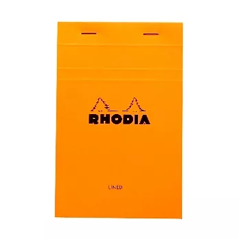【Rhodia】Basics_N°14上翻裝訂筆記本(橫線/白內頁)(橘)(11x17cm)
