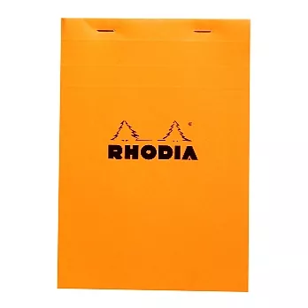 【Rhodia】Basics_N°15上翻裝訂筆記本加厚版(方眼/白內頁)(橘)(A5)
