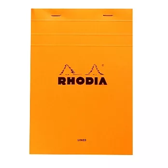 【Rhodia】Basics_N°15上翻裝訂筆記本加厚版(橫線/白內頁)(橘)(A5)