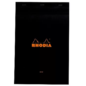 【Rhodia】Basics_N°19上翻裝訂筆記本(橫線/白內頁)(黑)(21x31.8cm)