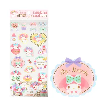 《Sanrio》美樂蒂紙膠帶材質女孩風貼紙