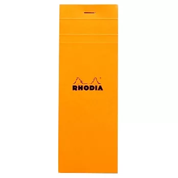 【Rhodia】Basics_N°8上翻裝訂筆記本(方眼/白內頁)(橘)(7.4x21cm)