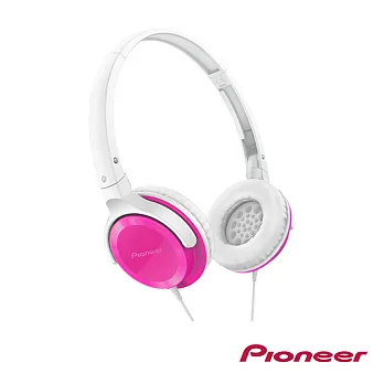 Pioneer 迷你耳罩式耳機 SE-MJ502 粉紅色