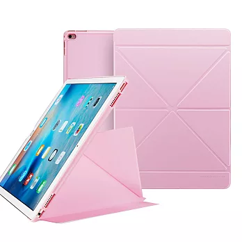 G-case Apple iPad Pro 智能休眠立架皮套(粉)