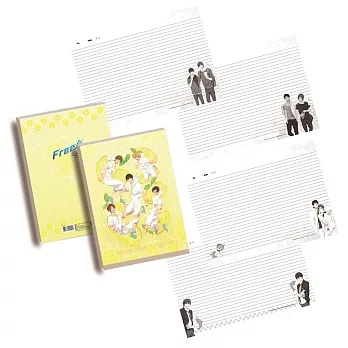 Free! ES-16K膠裝筆記本-檸檬味筆記