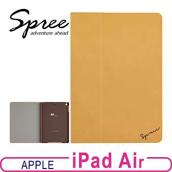 Spree eclat iPad Air復古輕量保護套黃
