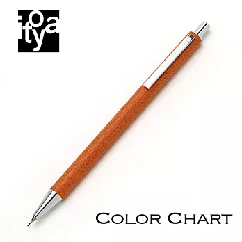 【ITOYA】COLOR CHART 皮革自動鉛筆 落日橙