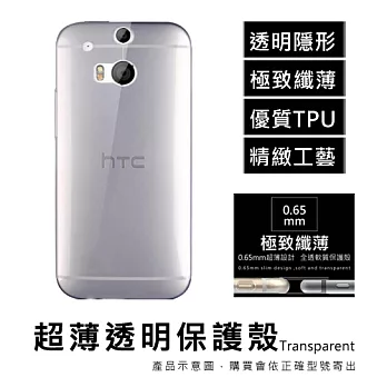 HTC ONE M8 超薄透明點紋軟質保護殼