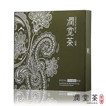 【茶寶 潤覺茶】輕感淨化羽絲纖維面膜(1盒-5片入)