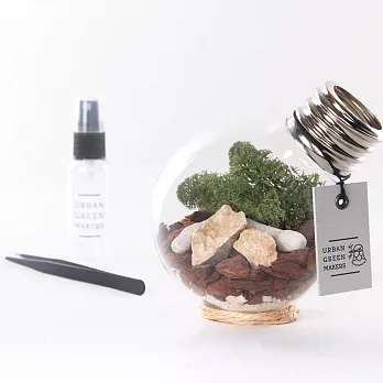 URBAN GREEN MAKERS 桌上型盆栽造景玻璃組(燈泡型)燈泡型