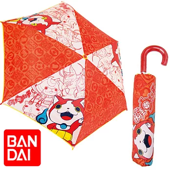 【日本進口正版】萬代 BANDAI 妖怪手錶 吉胖喵 輕量型晴雨傘/折疊傘