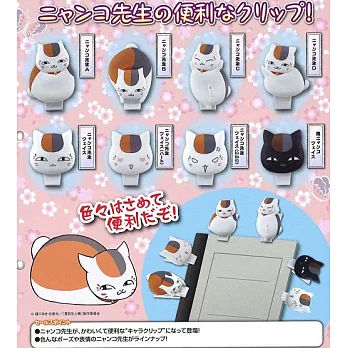 《轉蛋》夏目友人帳 貓咪老師 辦公室小幫手 大頭造型文件夾 全8款 隨機出貨 -- Takara Tomy 出品