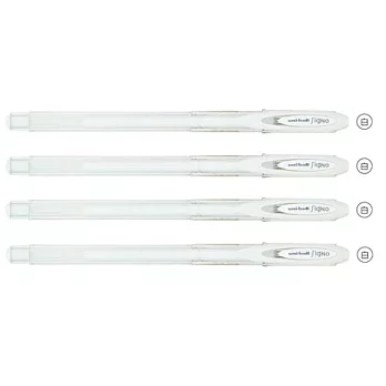 (4支1包)三菱UM120AC粉彩鋼珠筆0.7白色