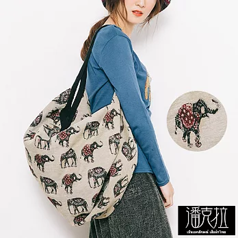 【潘克拉Bags】泰國多背式大包(大象)-FREE大象