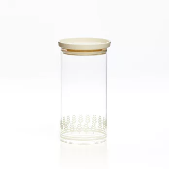 玻璃密封罐1100ML白稻穗