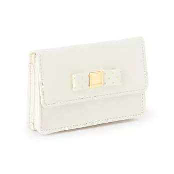 【Afternoon Tea】氣質點點皮革名片夾(白)